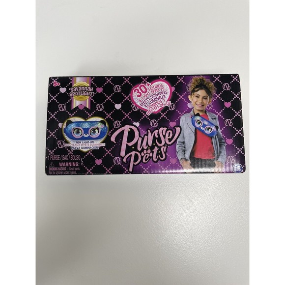 New Purse Pets Savannah Spotlight Belt Bag Interactive Pet Toy Crossbody - Picture 1 of 4